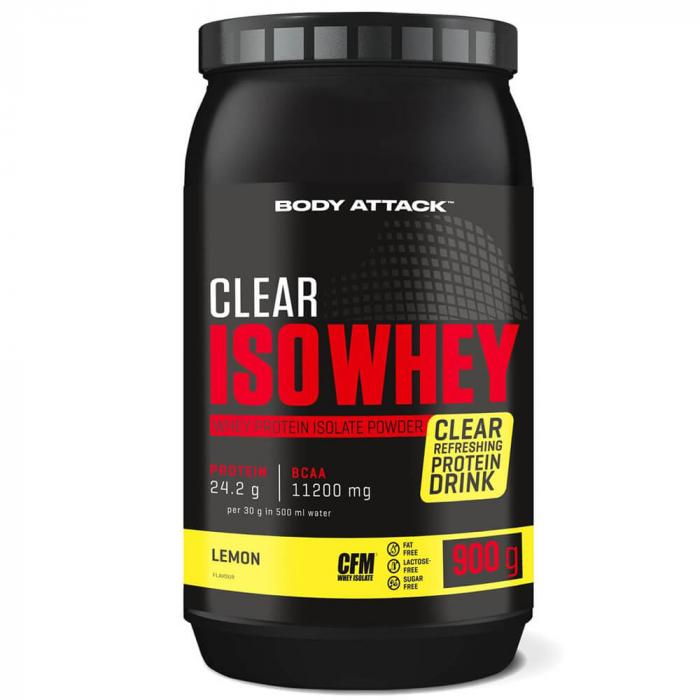 Body Attack CLEAR ISO WHEY 900g Lemon