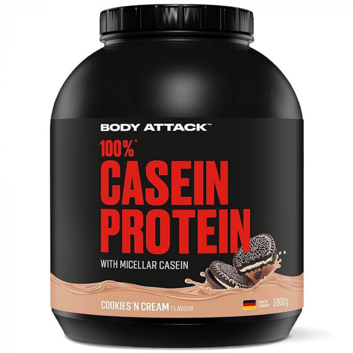 Body Attack Casein Protein 1800g Cookies Cream
