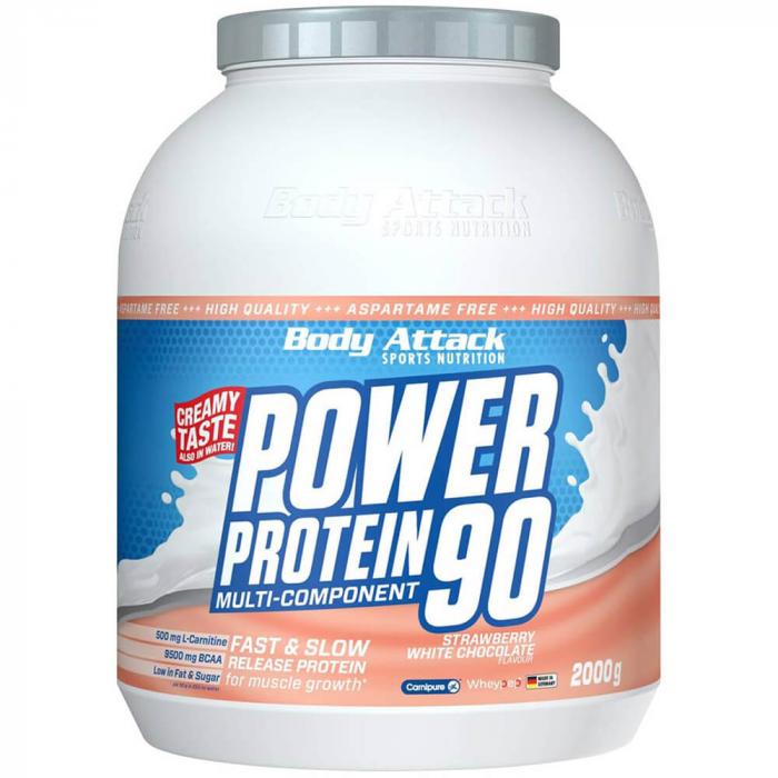Body Attack Power Protein 90 2kg Strawberry White-Chocolate