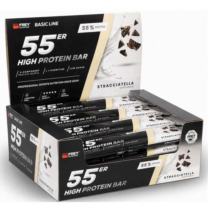 Frey Nutrition 55er Protein Riegel Stracciatella 20er Box