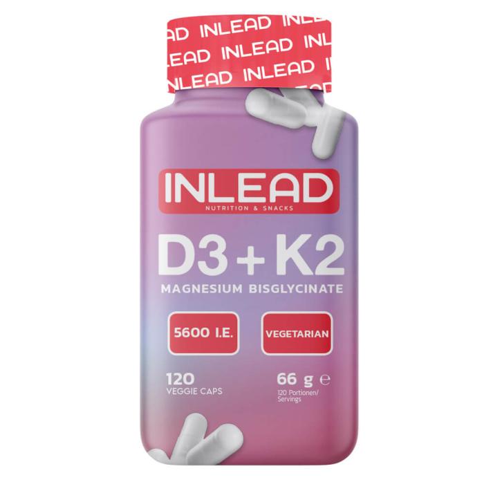 Inlead Nutrition Vitamin D3 + K2 + Magnesium