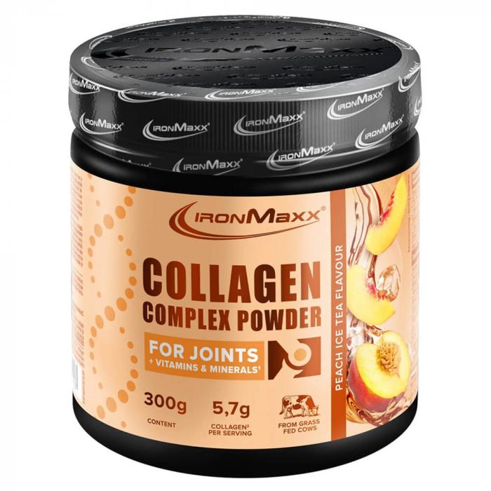 IronMaxx Collagen Complex Powder Peach Ice Tea