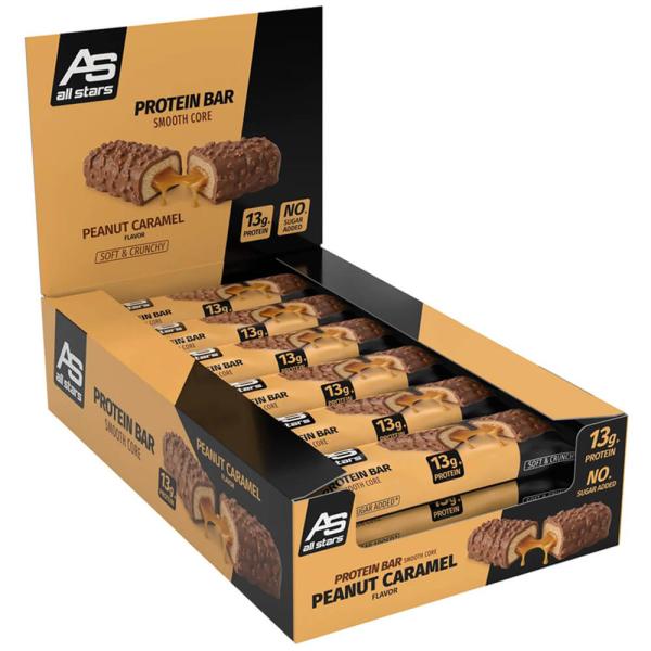 ALL STARS Protein Bar Smooth Core 12 Riegel Peanut Caramel