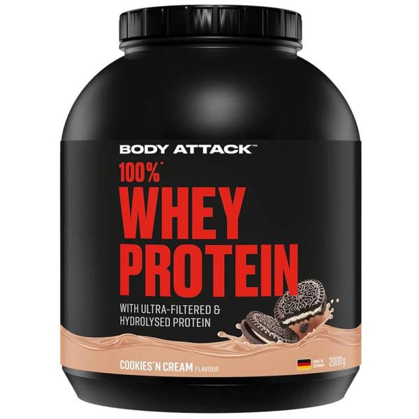 Body Attack Whey Protein 2000g Cookies Cream