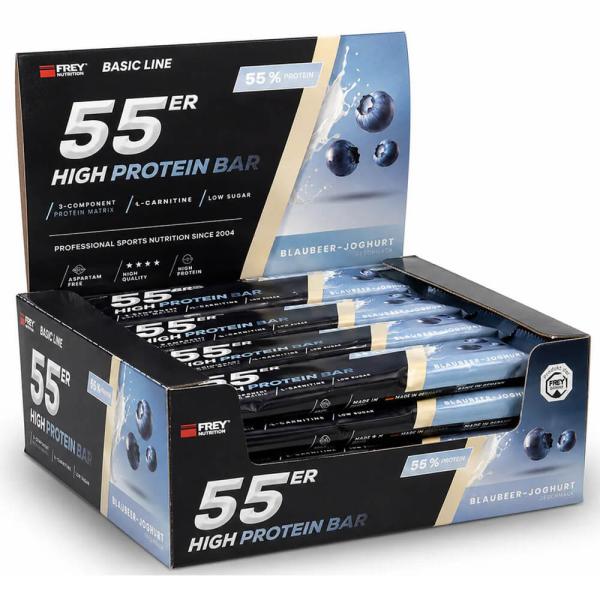 Frey Nutrition 55er Protein Riegel Blaubeer-Joghurt 20er Box