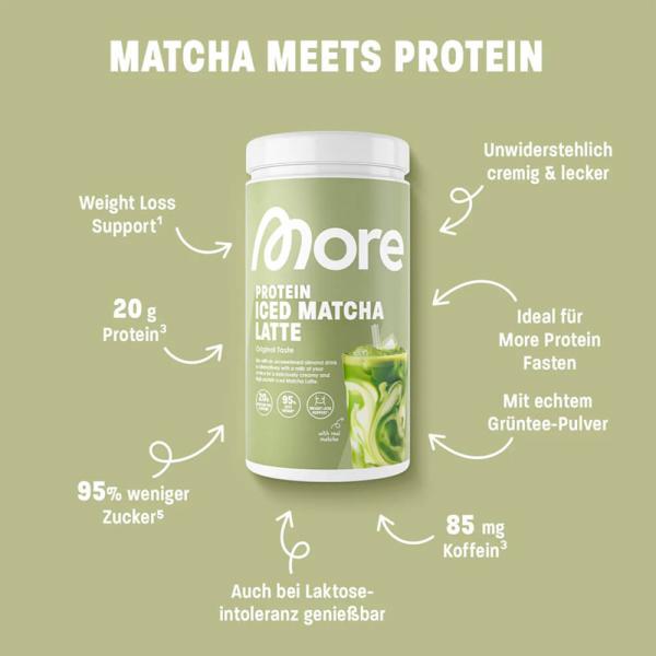 More Nutrition Protein Iced Matcha Latte
